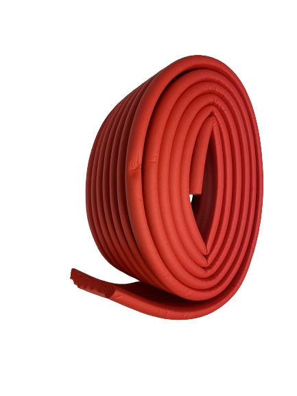 Red self-adhesive protective tape